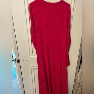 Zara comfy midi dress. Hot pink